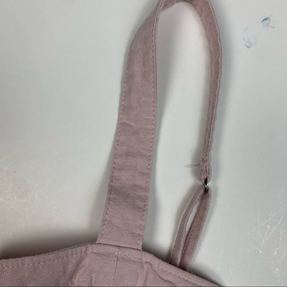 Abercrombie & Fitch Light Baby Pink Structured Button Down Crop Top - Picture 3 of 5